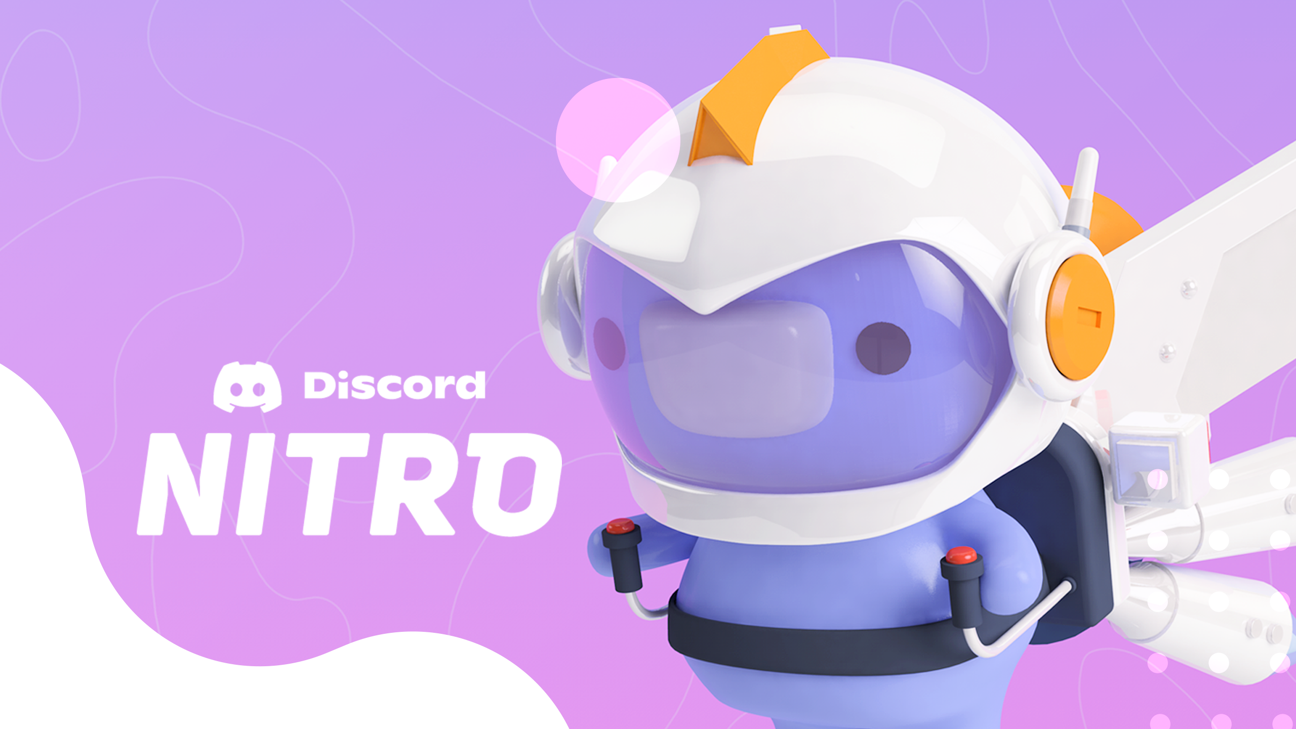 Ключевой арт для Discord Nitro