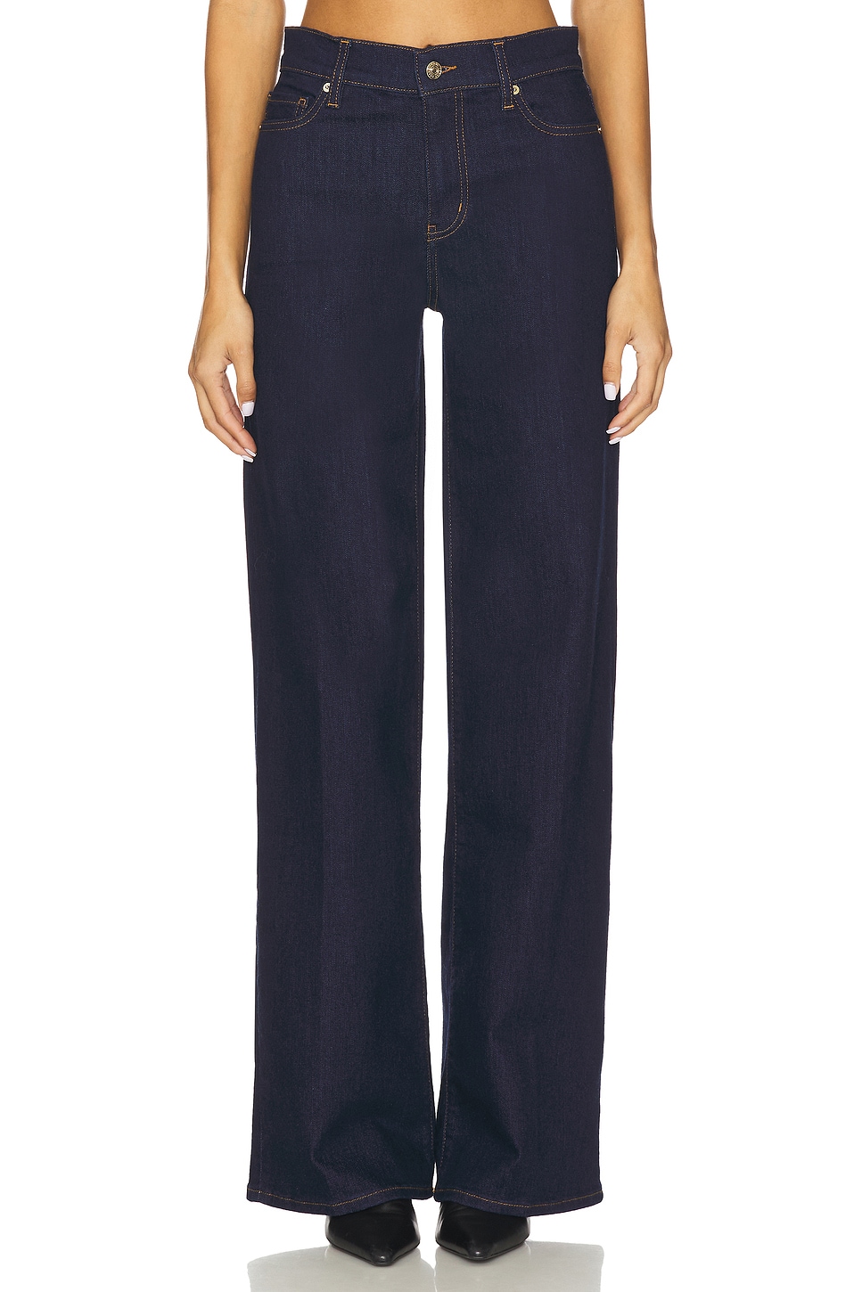 Le Slim Palazzo Long Jeans