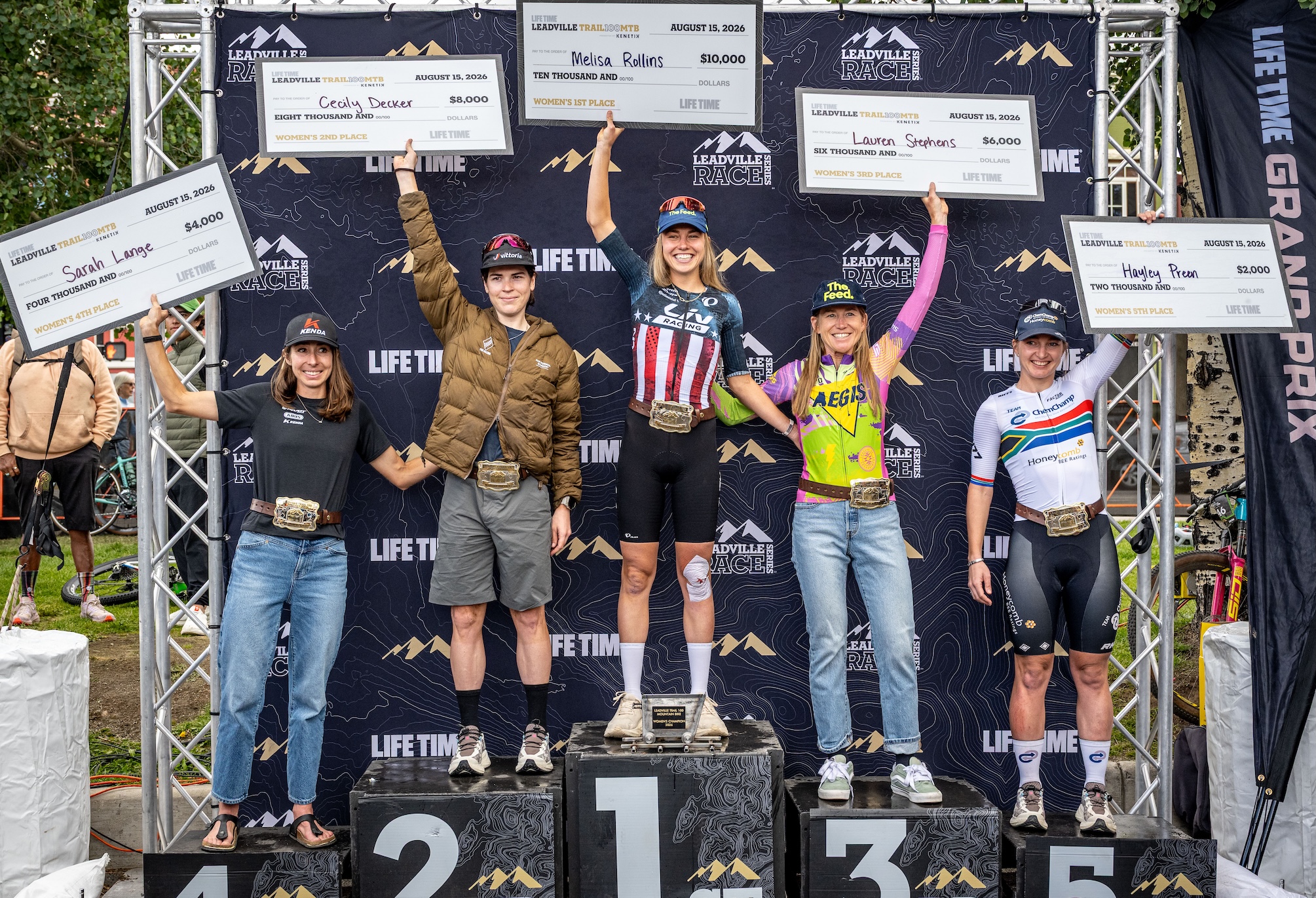 Top five elite women at 2026 Leadville Trail 100 MTB