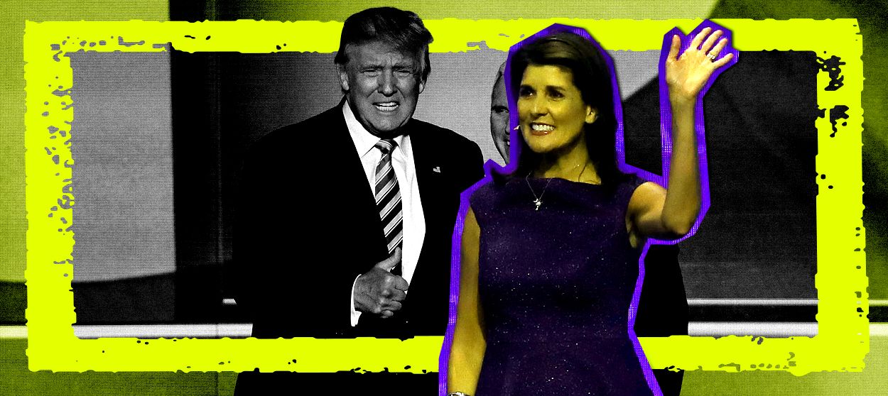 President Trump and Nikki Haley.