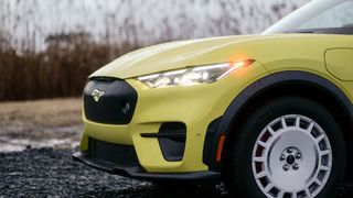 2024 Ford Mustang Mach-E Rally front bumper.