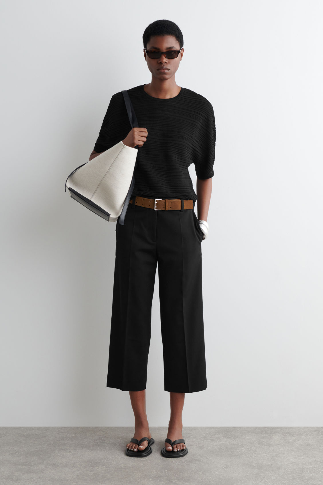 Wool-Blend Capri Pants