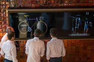 The Colnago Abu Dhabi store includes installations highlighting the brand's evolution