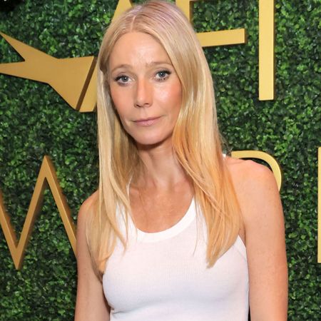Gwyneth Paltrow wears a white tank top at the 2026 AFI Awards