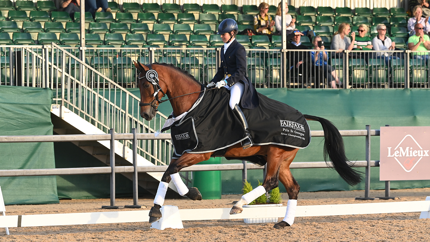 National Dressage Championships - Jo Barry and Goofy La Perle