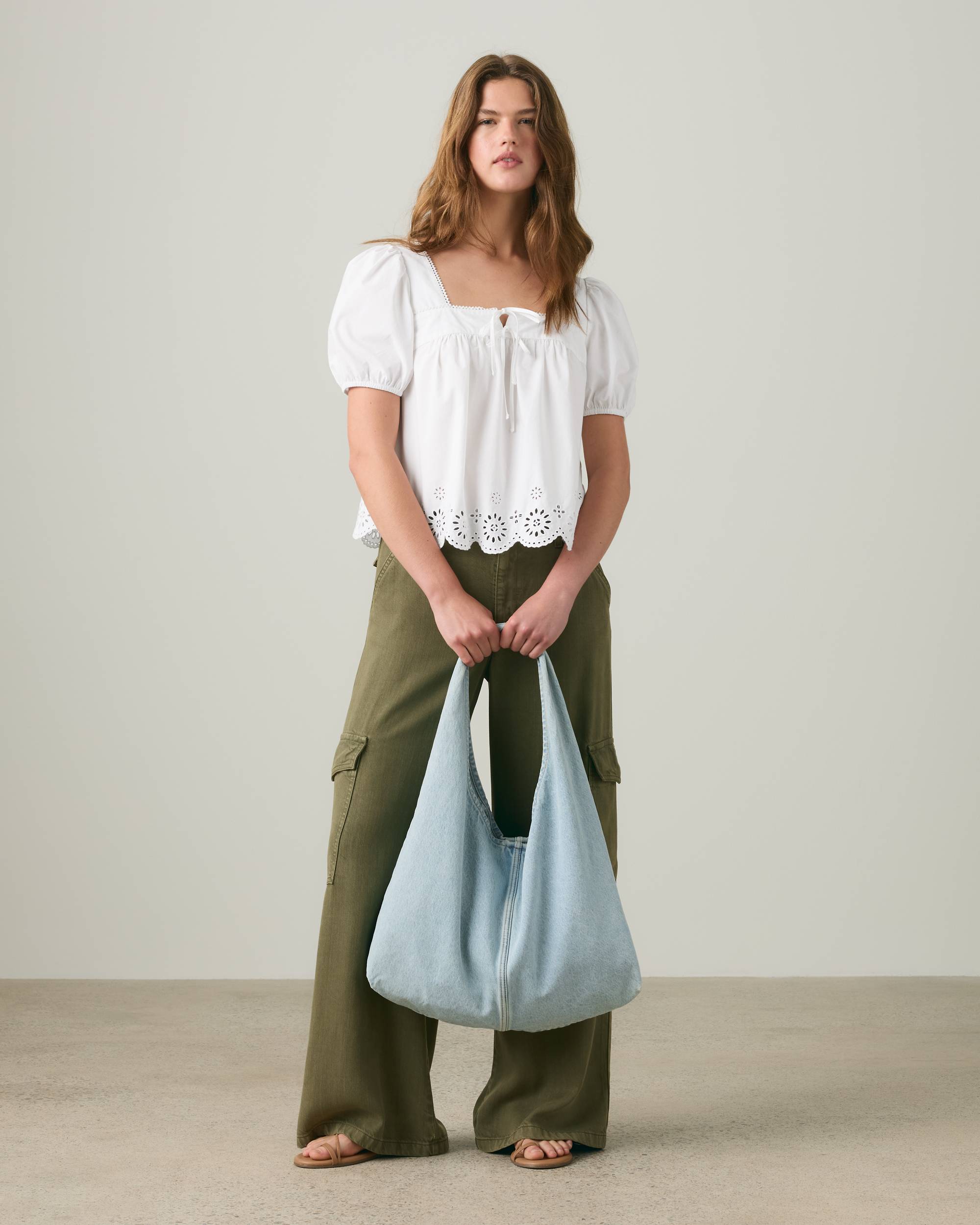 Levi's, Darling Short-sleeve Cutwork Blouse