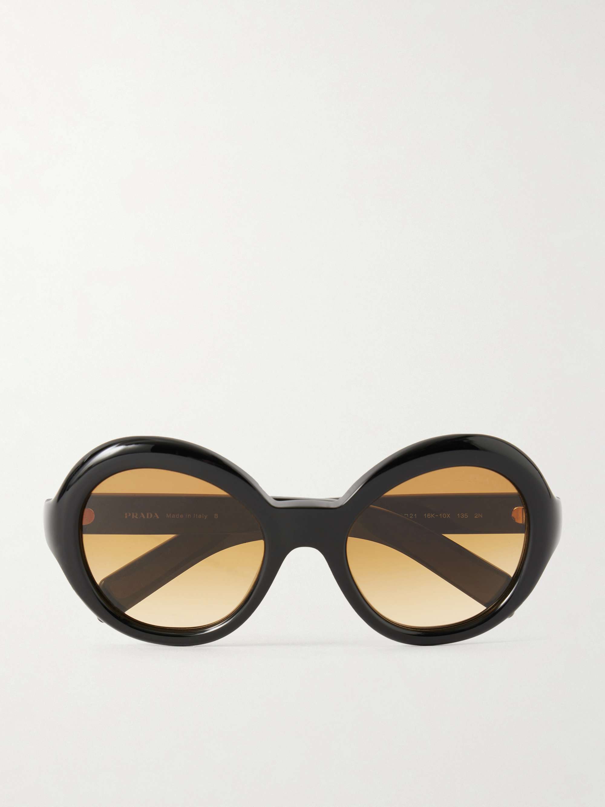 Round-Frame Acetate Sunglasses