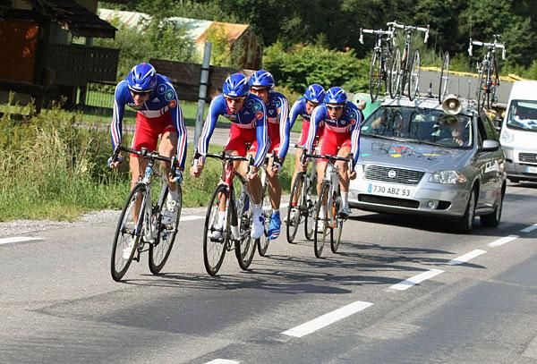The French national team took fourth in the TTT.