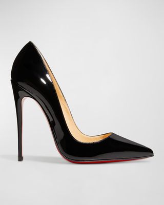 So Kate Patent Pointed-Toe Red Sole Pump