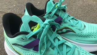 Saucony Ride 15 review: Detail shot of the shoes