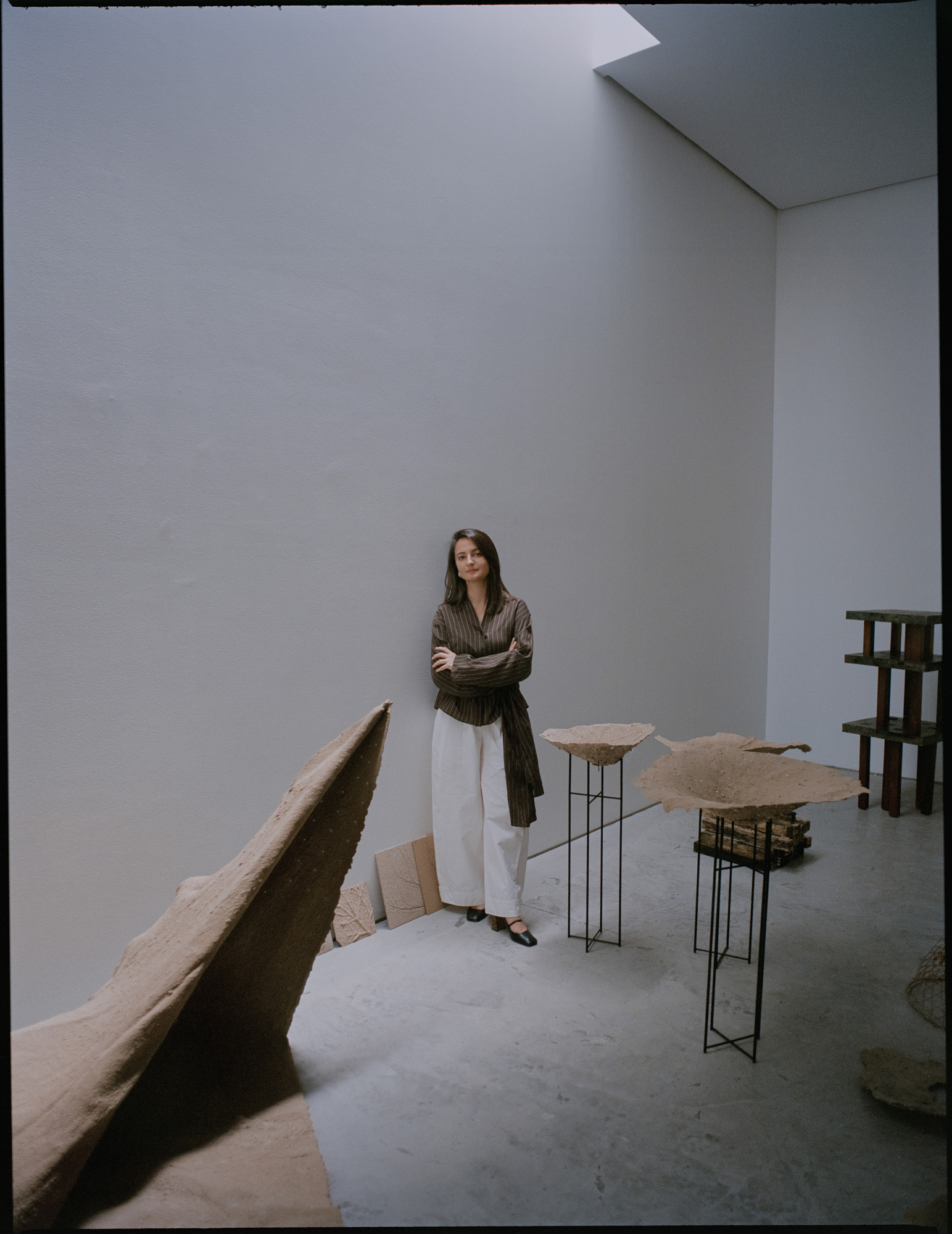 Talin Hazbar in her studio in Sharjah