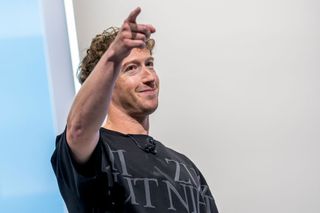 Mark Zuckerberg, chief executive officer of Meta Platforms Inc., during the Meta Connect event in Menlo Park, California, on Sept. 25, 2024.