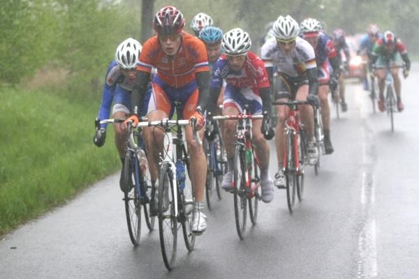 A Dutch rider on the front.