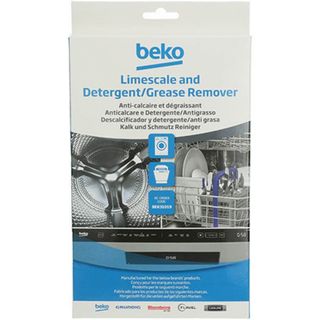 Beko 2-in-1 washing machine cleaner containing 12 sachets