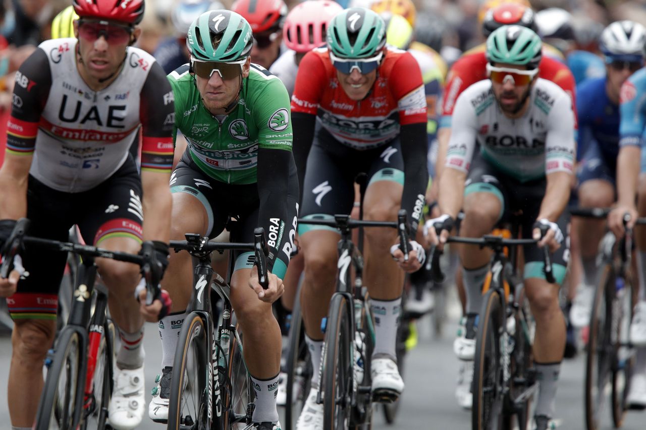 Deutschland Tour 2021 - 36th Edition - 4th stage Erlangen - Nurnberg 156,3 km - 29/08/2021 - Pascal Ackermann (GER - Bora - Hansgrohe) - Nils Politt (GER - Bora - Hansgrohe) - photo Hennes Roth/BettiniPhoto&Acirc;&copy;2021