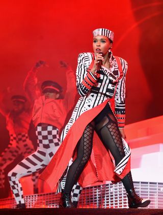 Best Coachella Fashion Looks | Janelle Monáe performs at Coachella Stage during the 2019 Coachella Valley Music And Arts Festival on April 19, 2019 in Indio, California