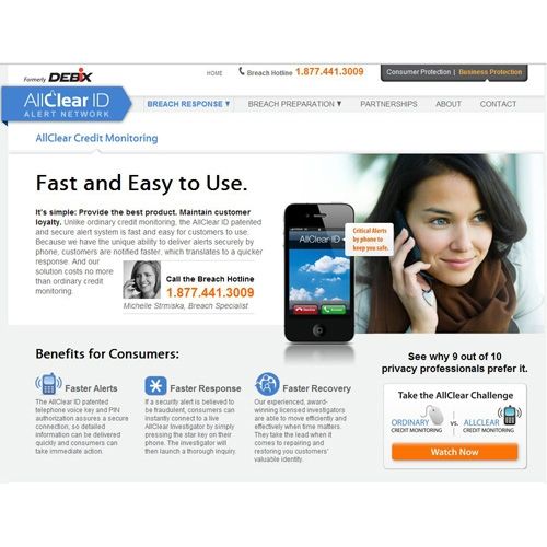AllClear ID image: AllClear ID offers top-notch security features.