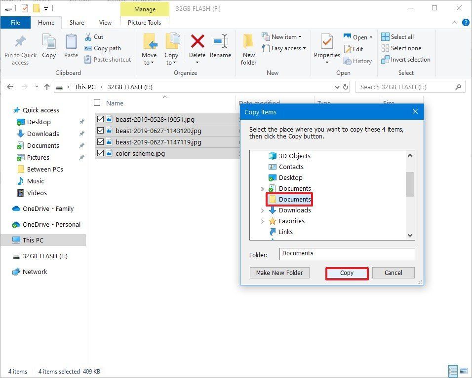 How to transfer files from a USB flash drive to a PC on Windows 10 ...