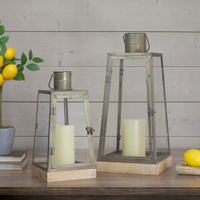 Rustic Silver Candle Lanterns from Target