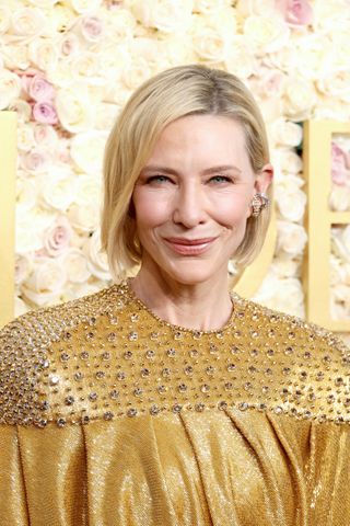 Cate Blanchett attending the Golden Globes 2025.