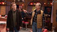 Nat Faxon and John Goodman in The Conners