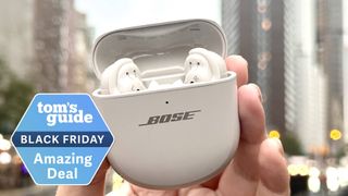 Bose QuietComfort Ultra earbuds in hand
