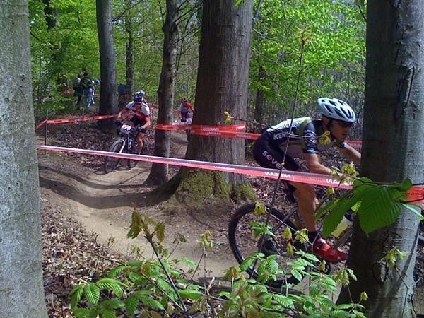 Mike and others race in Offenburg at the World Cup.