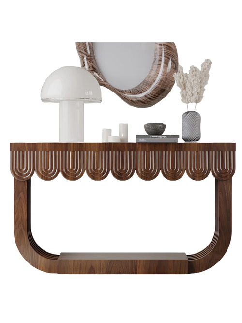 Scalloped Console Table 