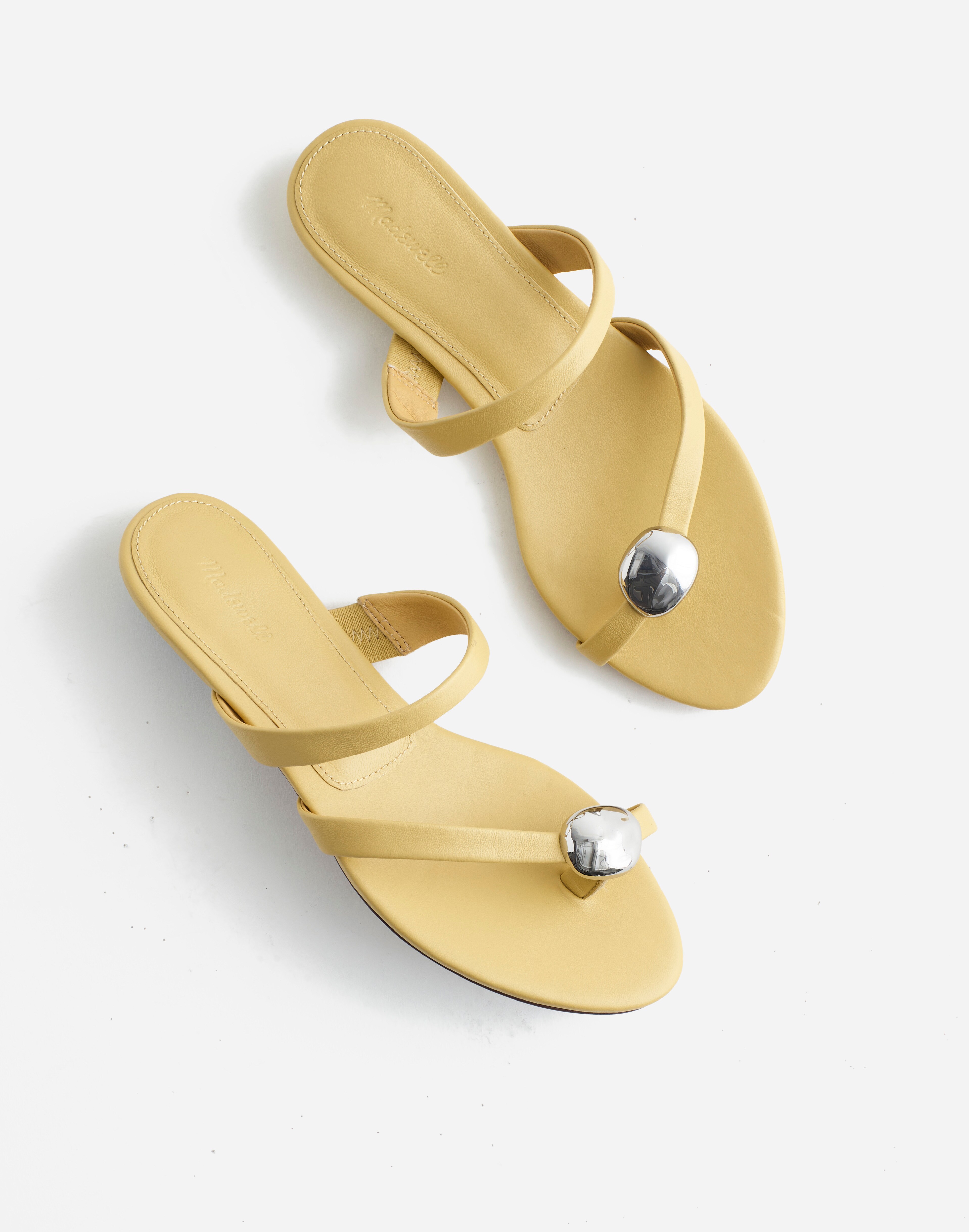The Mila Organic Hardware Thong Slide Sandal