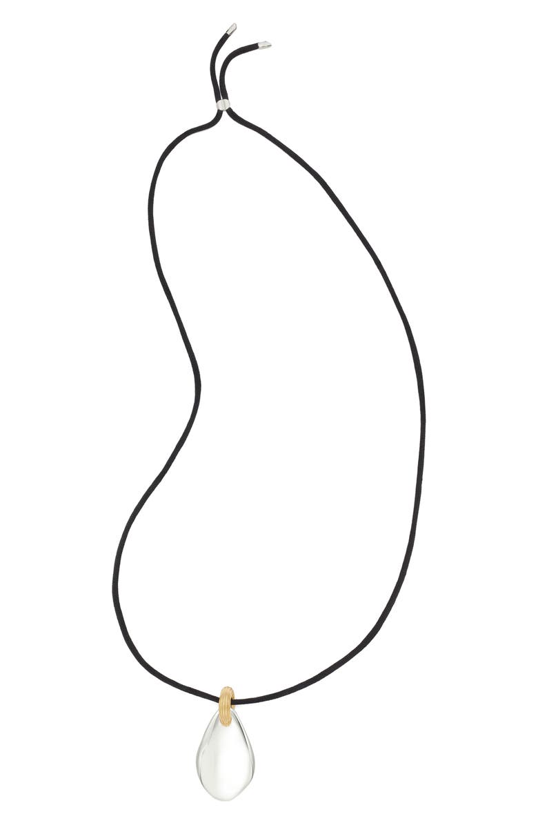 Large Pierced Pendant Necklace