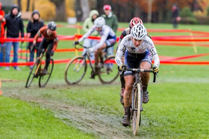 JAM Fund rider Becca Fahringer leads a group. Fahringer had a great ride today, taking seventh place