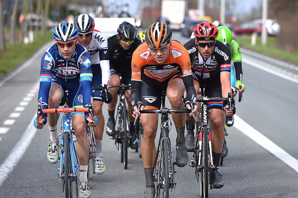 The early breakaway at E3 Harelbeke.