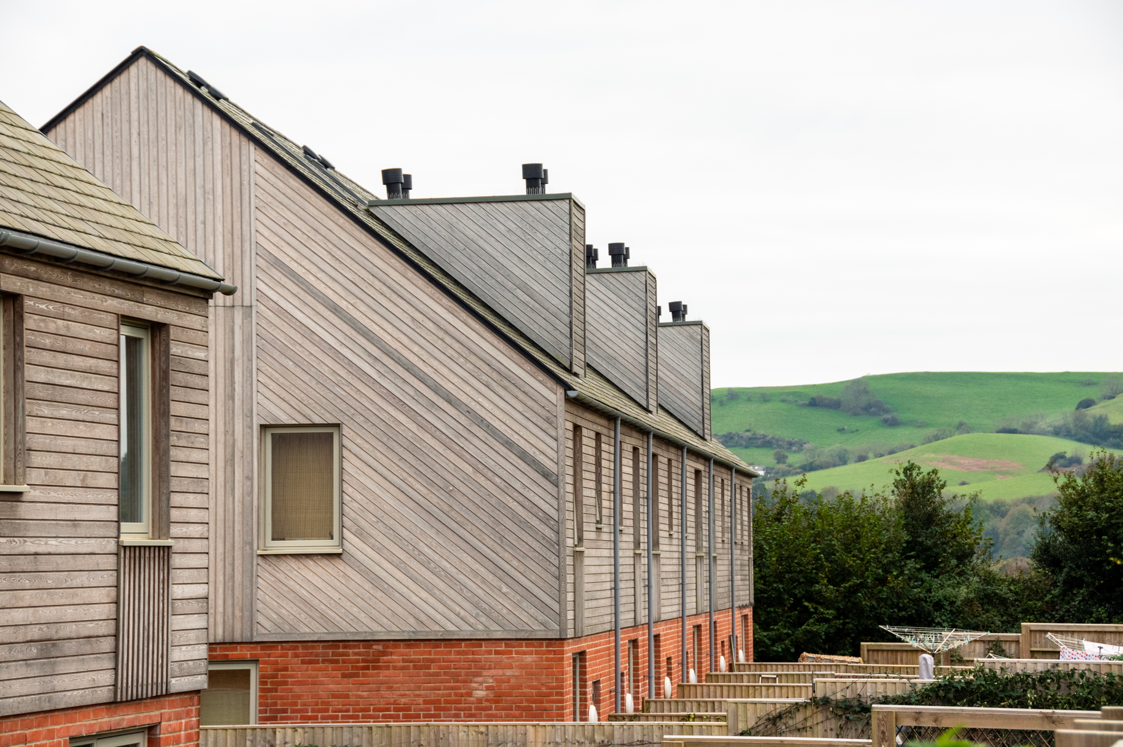 Images of the community housing development at Hazelmead
