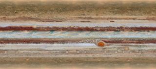 The new image of Jupiter, captured by the Hubble Space Telescope, reveals that the shrinking of the Great Red Spot is slowing, as well as identifying a rare feature. The image, released on Oct. 13, 2015, was captured on Jan. 19.