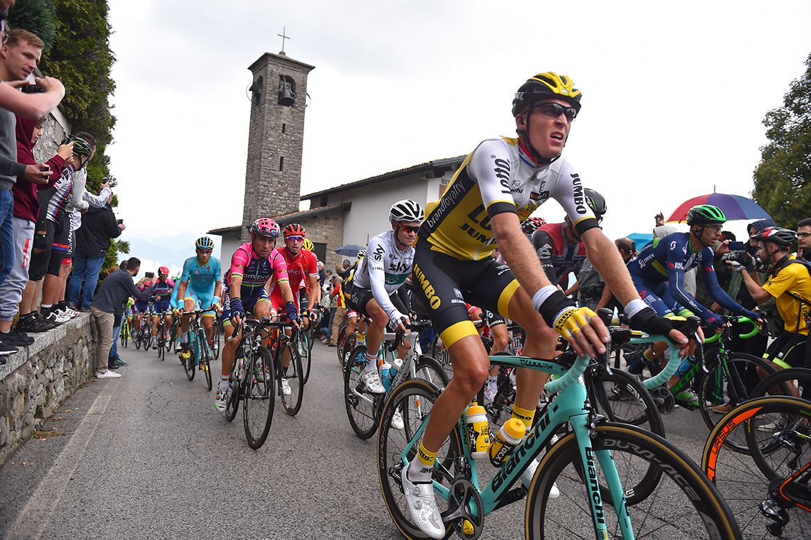 Robert Gesink (LottoNl-Jumbo) on the Ghisallo