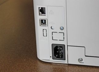 In addition to USB and Ethernet connections, this wireless laser printer also boasts Wi-Fi Direct, which lets you connect mobile devices to the printer without a router.