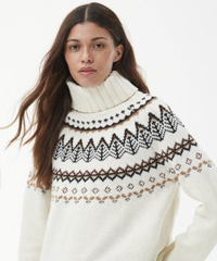 Barbour Mersea Knitted jumper in cream - was £100, now £80 | Very.co.uk