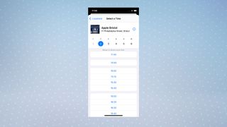 iOS 15 Apple Support app showing how to book Genius Bar appointment