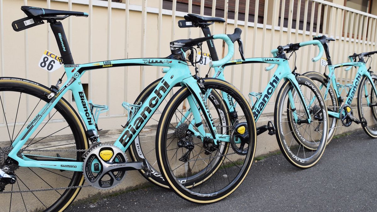 LottoNL-Jumbo ran a mix of Shimano Dura-Ace 9000 and 9100 series wheelsets
