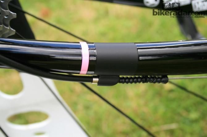 House's steel Condor Super Acciaio steed was painted up with the team's characteristic pink decals&hellip;