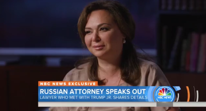 Kremlin-linked lawyer Natalia Veselnitskaya denies her connection to the Russian government.