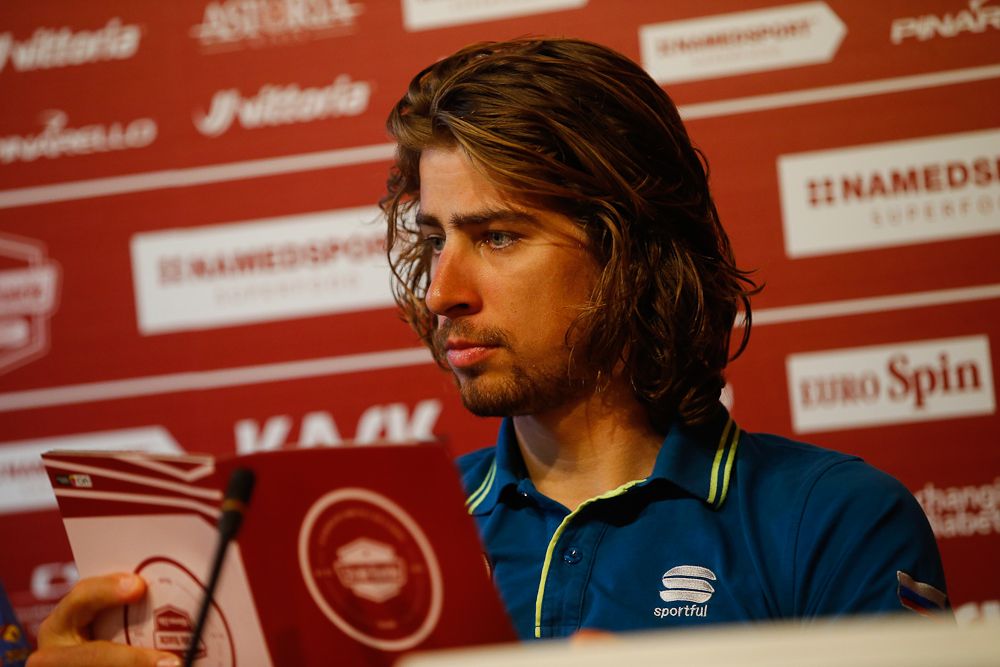 At friday's press conference, Peter Sagan said he's gotten used to the 'favourite' label