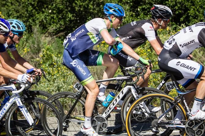 Riders poured water on legs and heads to try to keep cool
