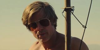 Brad Pitt as Cliff Booth in Los Angeles in Once Upon a Time in Hollywood