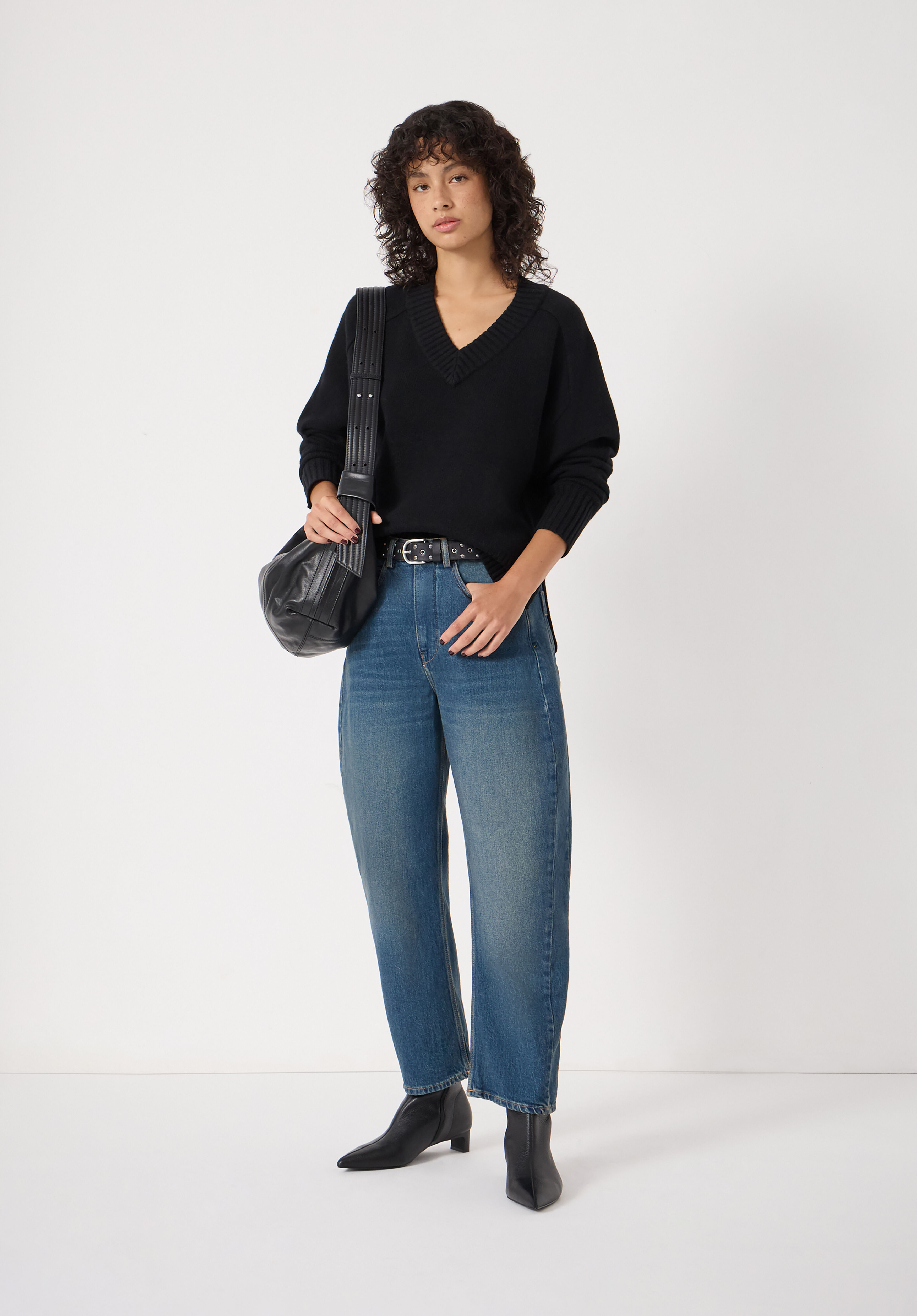 Erica Merino Wool V Neck Jumper