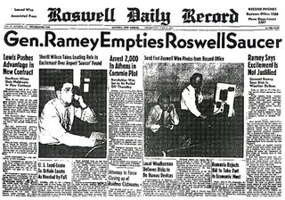 A Roswell Newspaper in Saucer Country comic book.