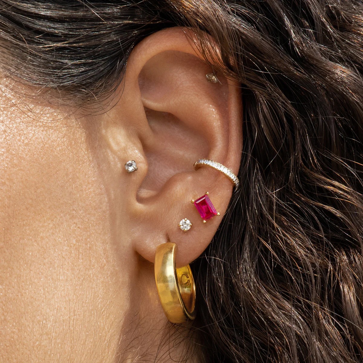 aurate new york, Lab Grown Diamond Stud Earrings