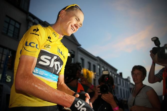 Chris Froome (Sky) was the guy everybody wanted to talk to following his Tour de France victory