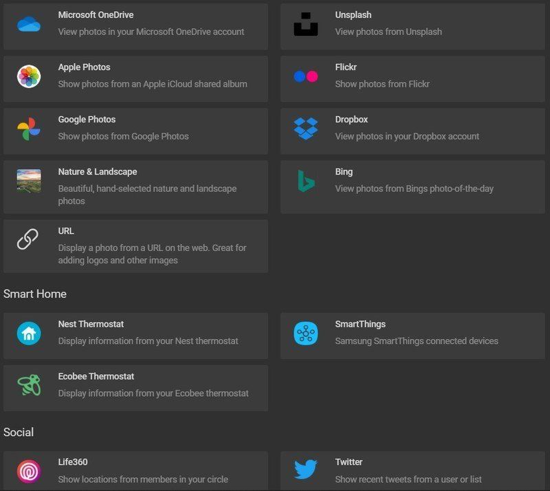 DAKboard Blocks Screenshot