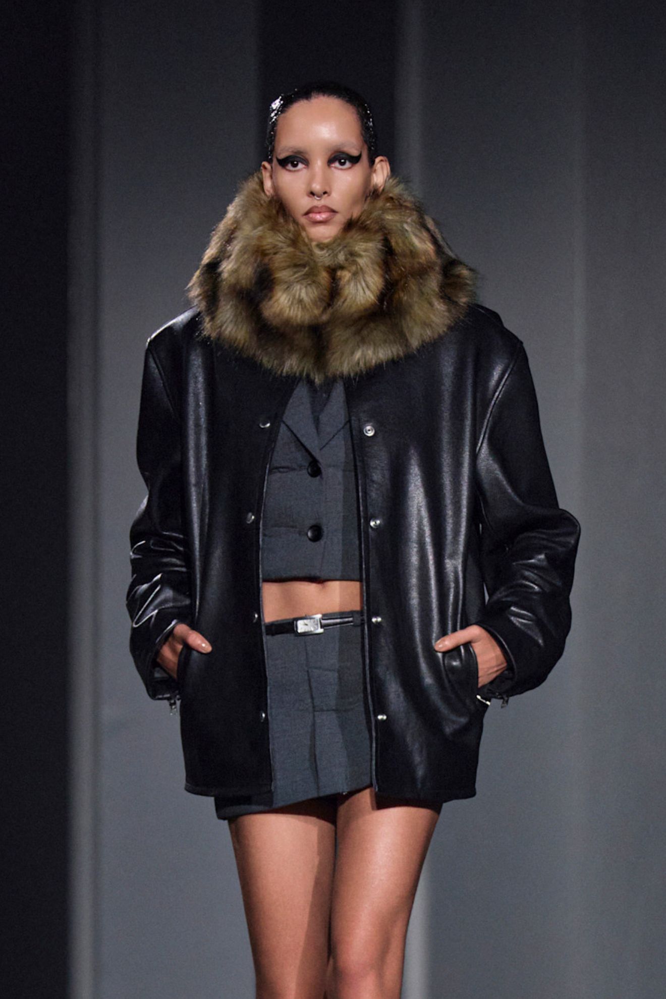Alexander Wang spring/summer 2025 beauty look from New York Fashion Week